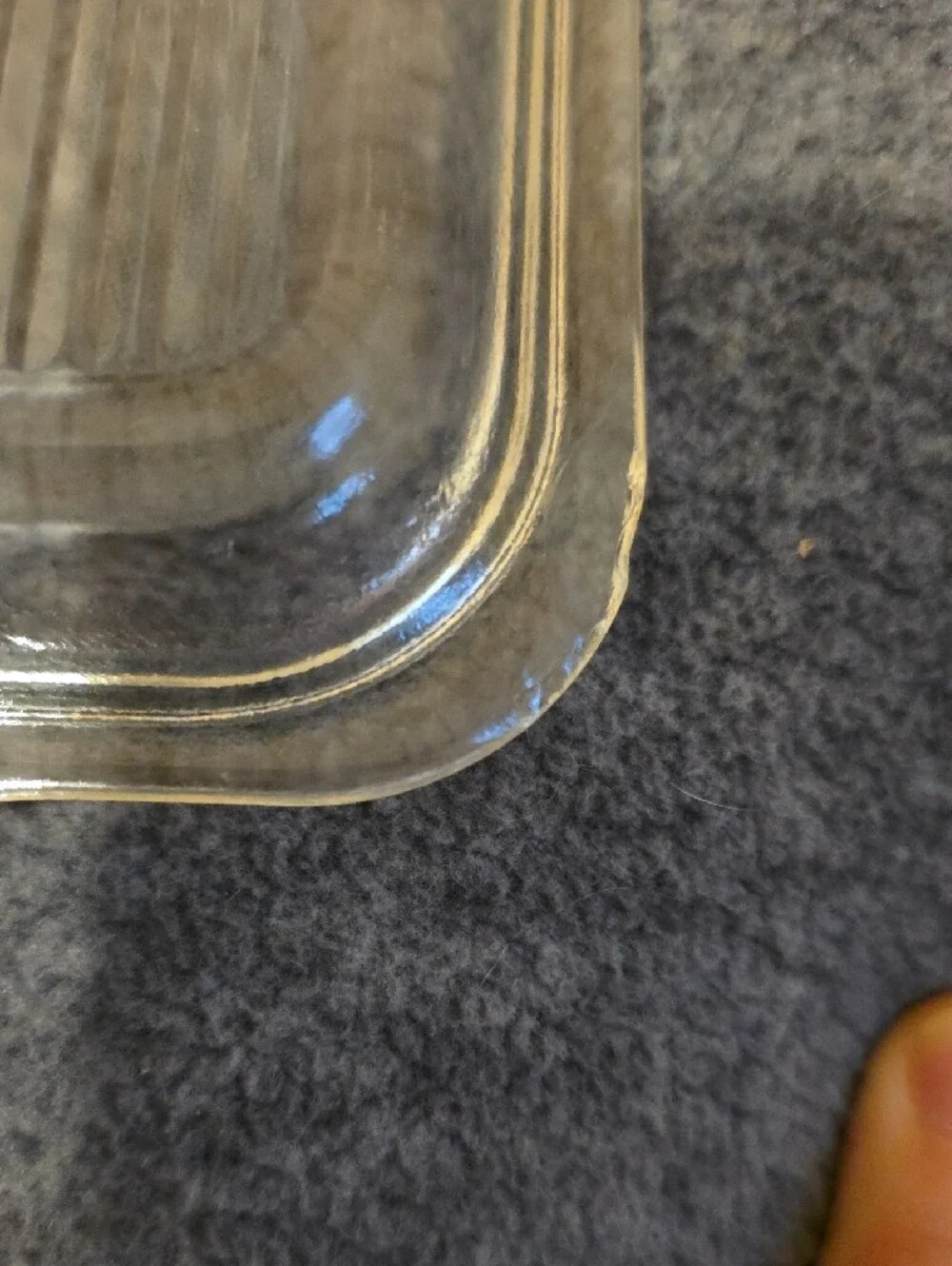 Vintage Clear Glass Pyrex 503-C Refrigerator Jar LID ONLY